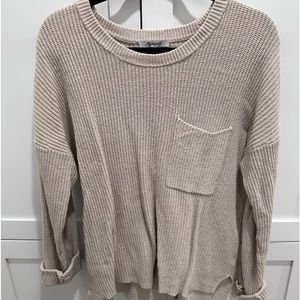 Madewell tan oversized sweater, medium